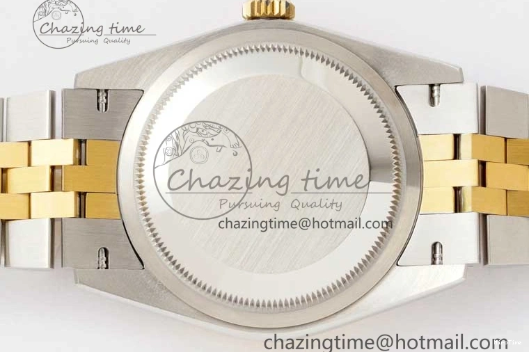 MiroTime 0215 UrbanChic DateJust 36mm SS YG DIWF 1:1 Best Edition 904L Steel Gray Dial Green Markers on Jubilee Bracelet SA 2309